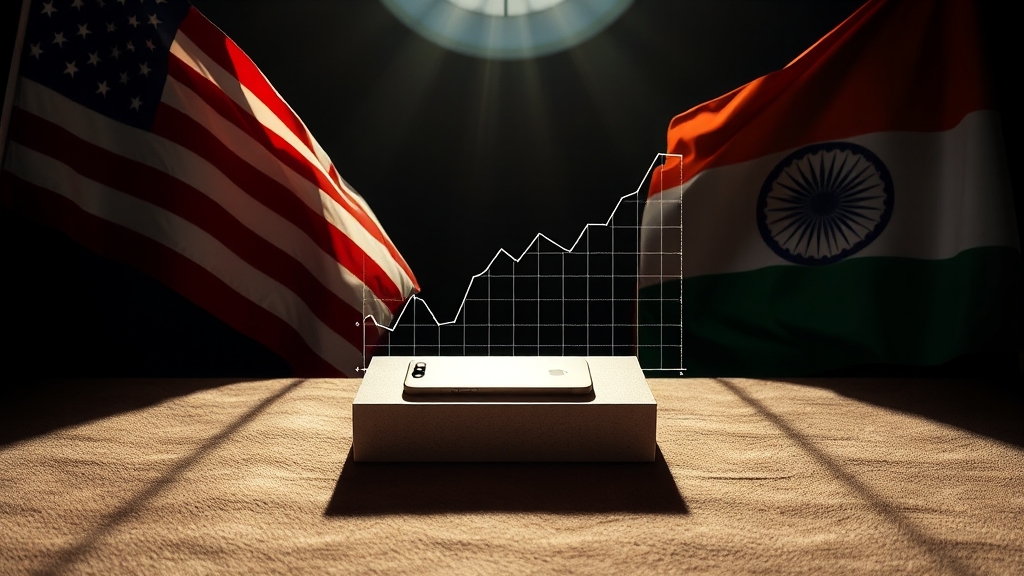 미국, 인도 제품 관세 인상 (realistic 스타일)