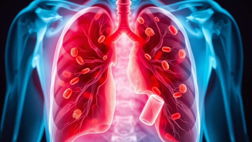 결핵 검사 및 관리 (realistic 스타일)