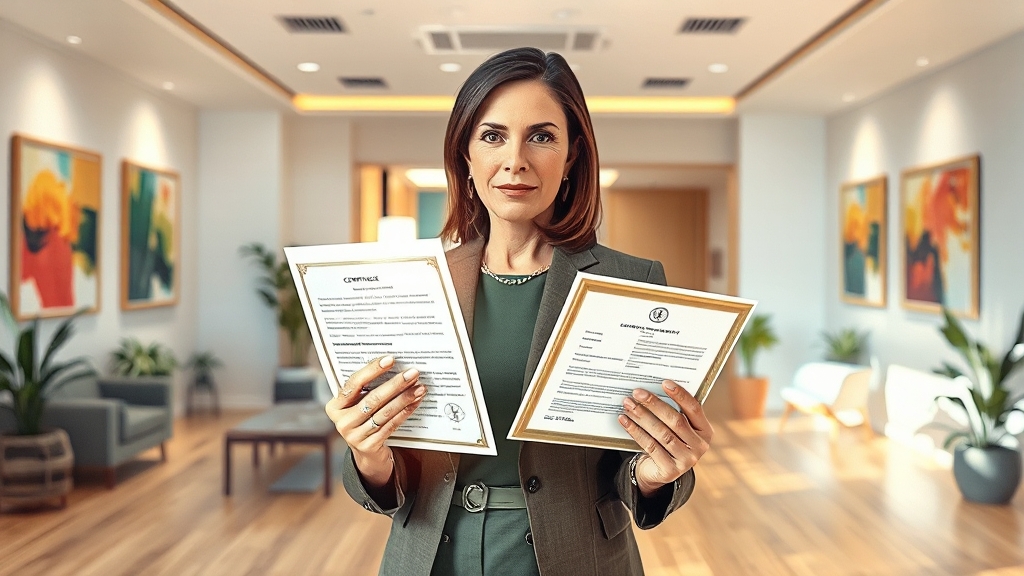 영업신고 시 주의할 점 (watercolor 스타일)