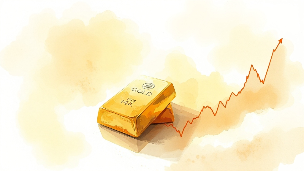 14K 금, 스마트 투자 가이드 (watercolor 스타일)