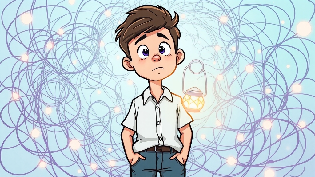 주요 증상 및 진단 기준 (cartoon 스타일)