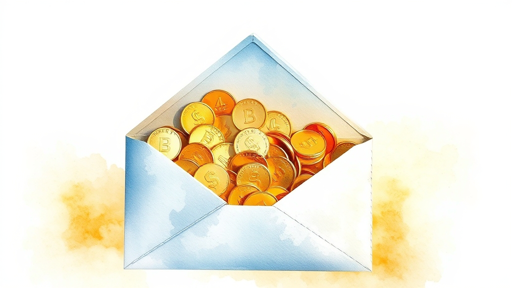 환급금, 무엇일까요? (watercolor 스타일)