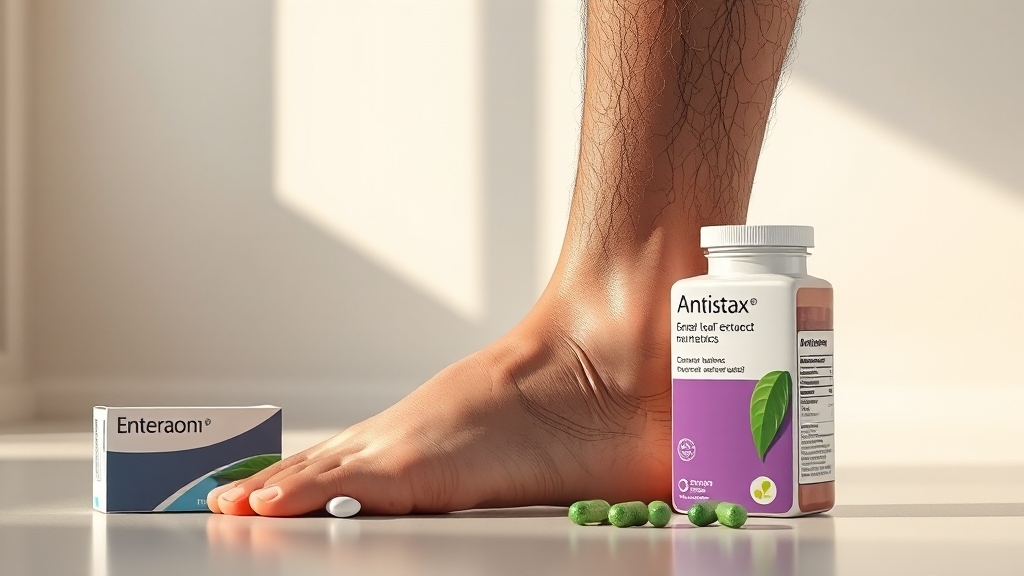 엔테론정 vs 안티스탁스정, 뭐가 다를까? (realistic 스타일)