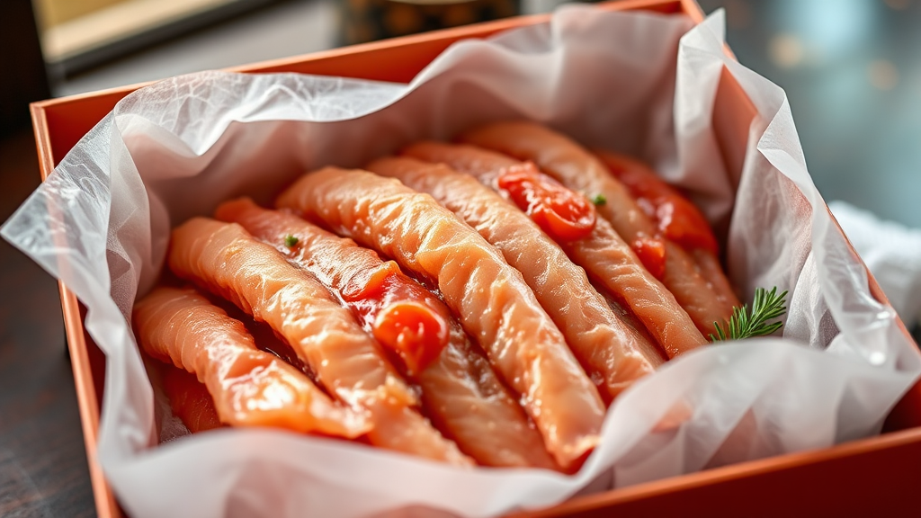 LA갈비, 포장상태 확인 필수 (realistic 스타일)