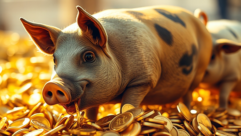 돼지꿈 종류별 해몽 (realistic 스타일)