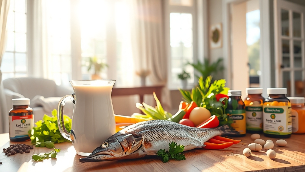 골다공증에 좋은 음식, 영양 관리법 (realistic 스타일)