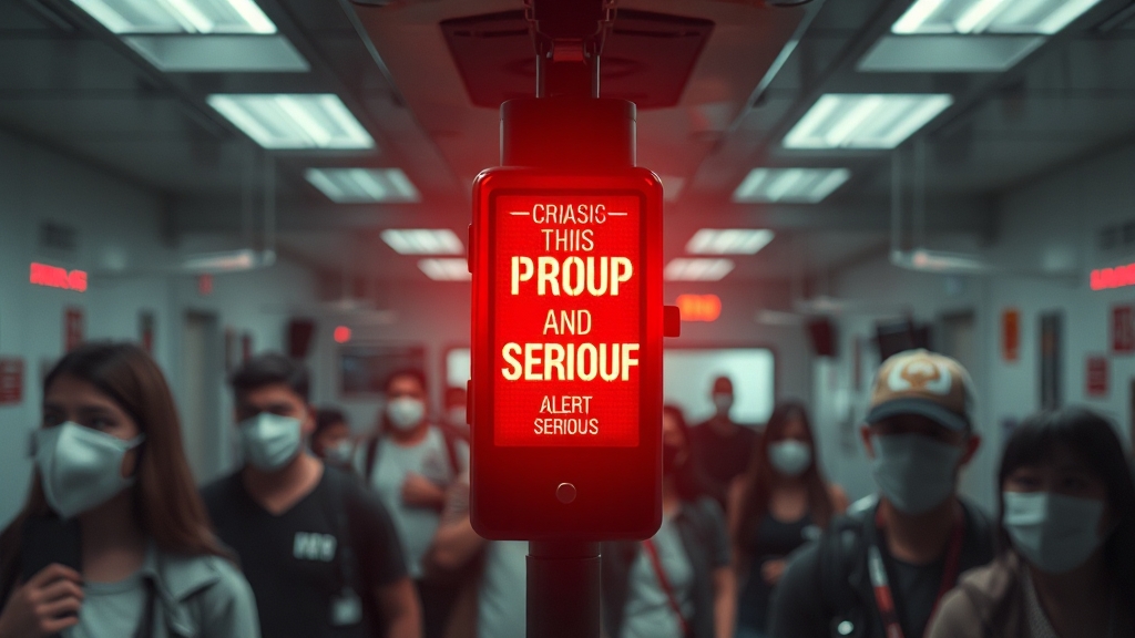 위기경보, 무엇일까요? (realistic 스타일)