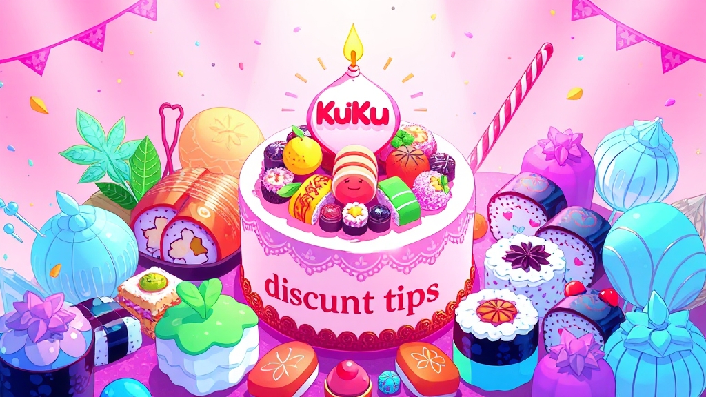 쿠우쿠우 할인 정보: 한눈에 보기 (illustration 스타일)