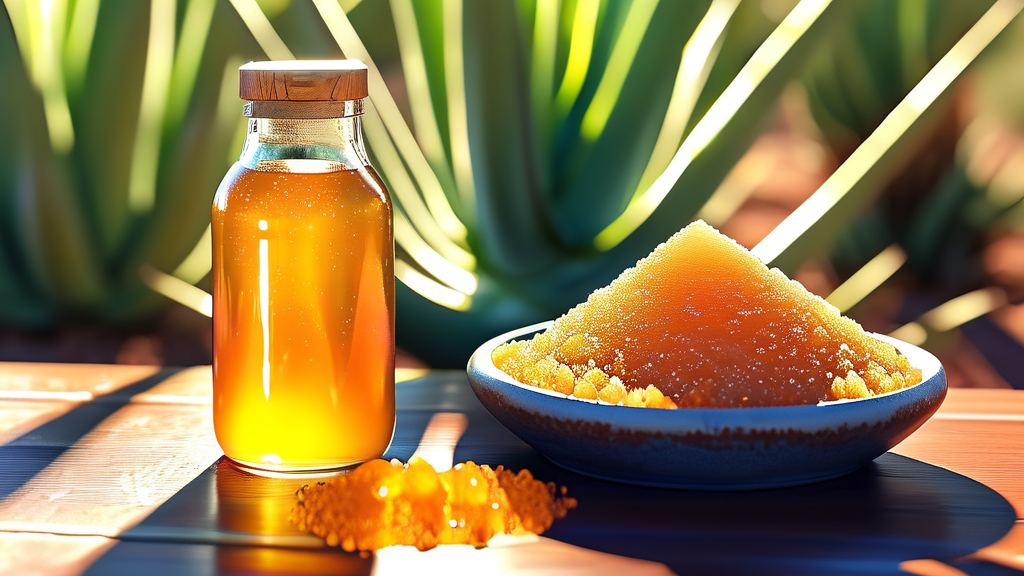 아가베 시럽 섭취 시 주의사항 및 전문가 경고 (realistic 스타일)