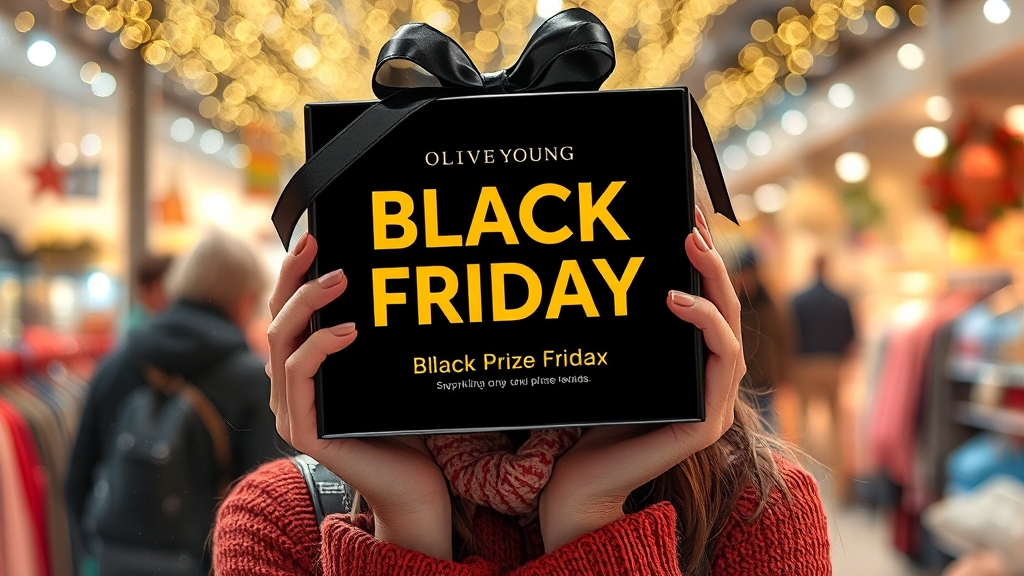 올리브영 블랙프라이데이, 득템 기회 놓치지 마세요! (realistic 스타일)