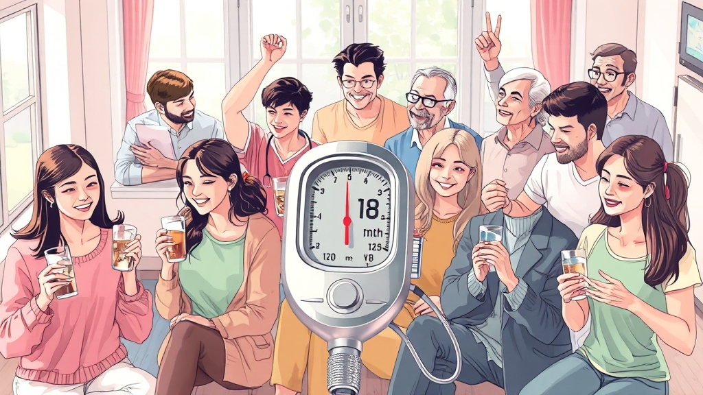 저혈압 환자를 위한 생활 습관 개선 (illustration 스타일)