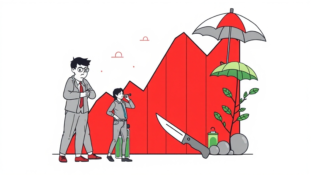 투자 시 유의사항 및 대응 전략 (illustration 스타일)