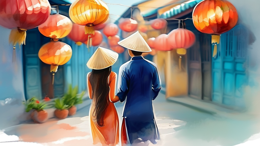 다낭 호이안 스냅 촬영, 왜 선택해야 할까? (watercolor 스타일)