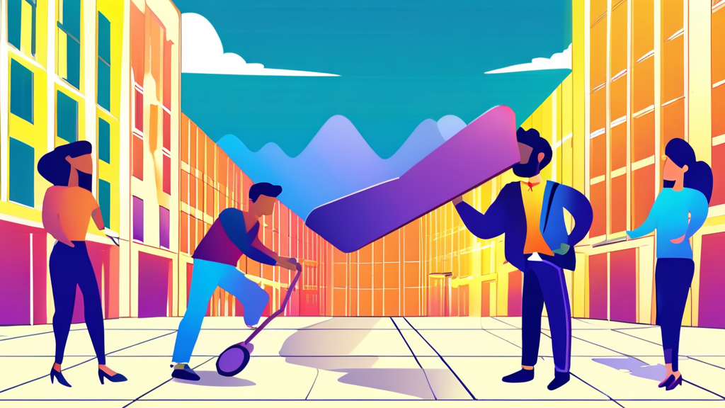 투자자를 사로잡은 매력과 잠재적 리스크 (cartoon 스타일)