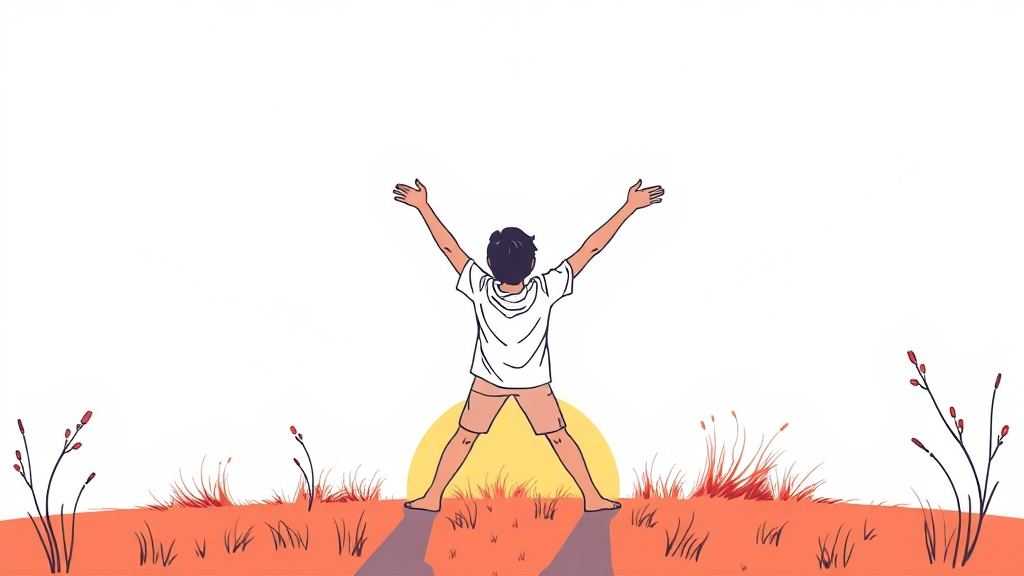 일상 속 작은 실천으로 에너지 충전 (illustration 스타일)