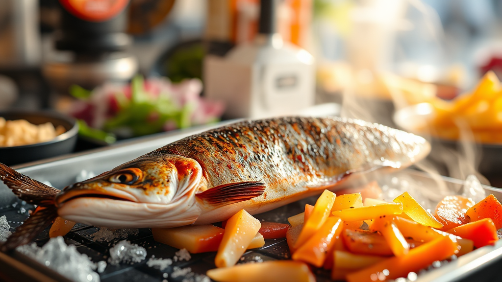 먹거리 천국 (realistic 스타일)