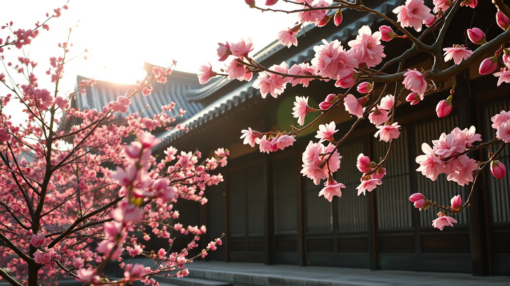 매화꽃 감상 팁: 최고의 순간을 포착하는 방법 (realistic 스타일)