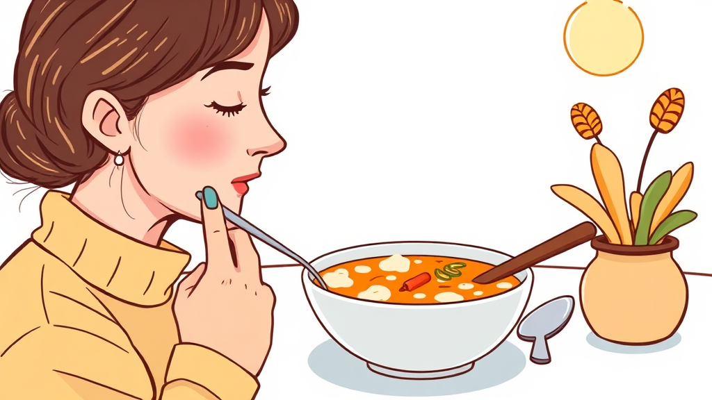 사랑니 발치 후 식사 관리: 무엇을 먹고 무엇을 피해야 할까? (illustration 스타일)