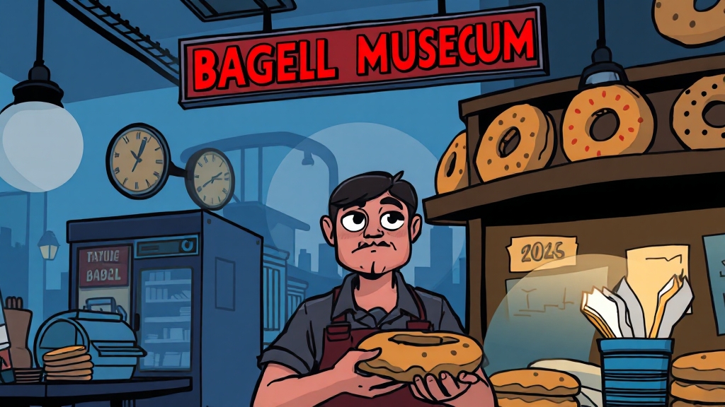 런던 베이글 뮤지엄은? (cartoon 스타일)