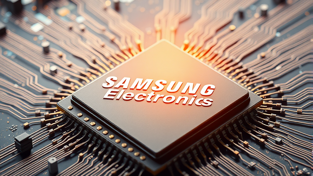 파운드리 사업 경쟁력 강화와 실적 개선 (realistic 스타일)