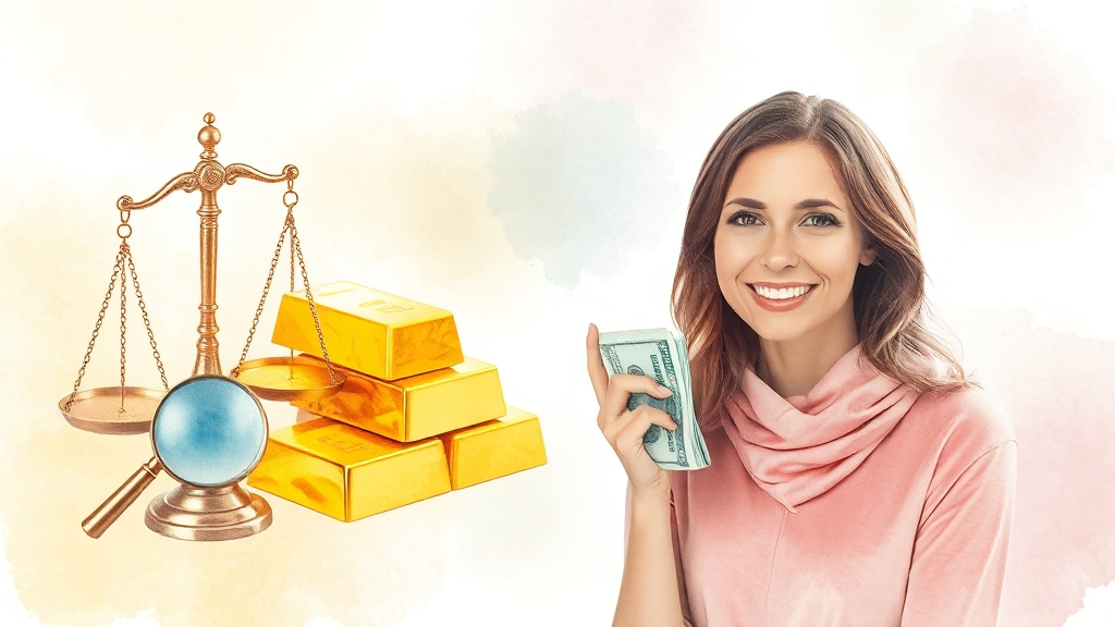 중고 금 판매 시 주의사항 (watercolor 스타일)