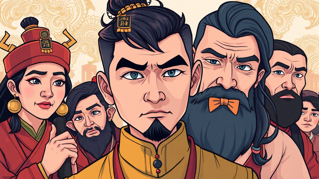 재벌가 사위에서 무당 논란까지 (cartoon 스타일)