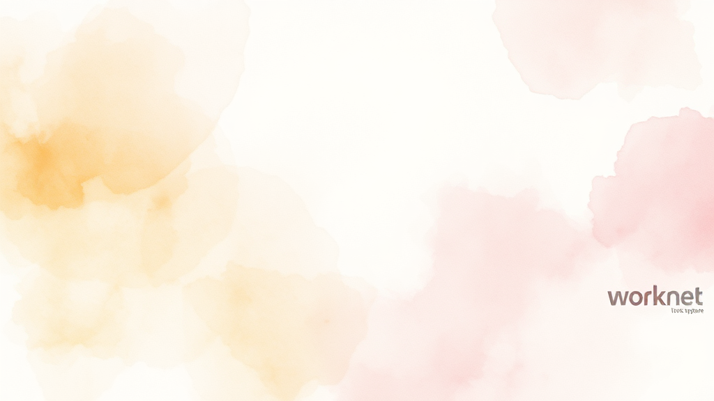 워크넷 취업 지원 프로그램 (watercolor 스타일)