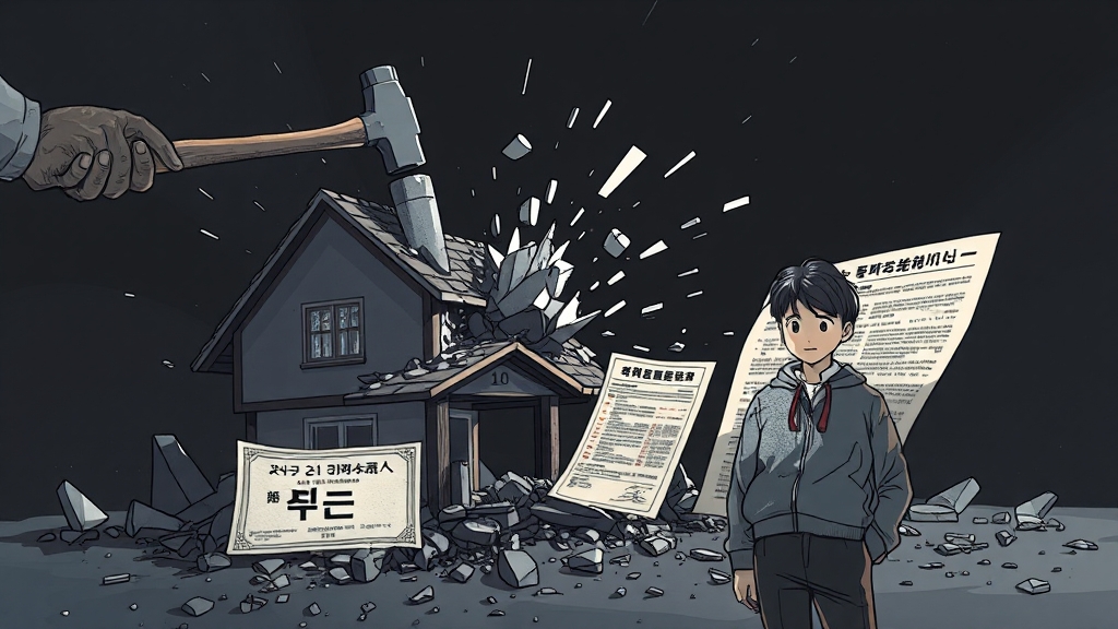 전세사기 유형과 위험 요소 (illustration 스타일)