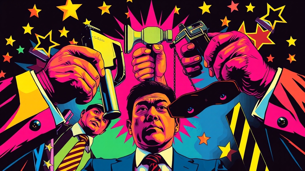 정치권 반응, 엇갈리는 시선 (popart 스타일)