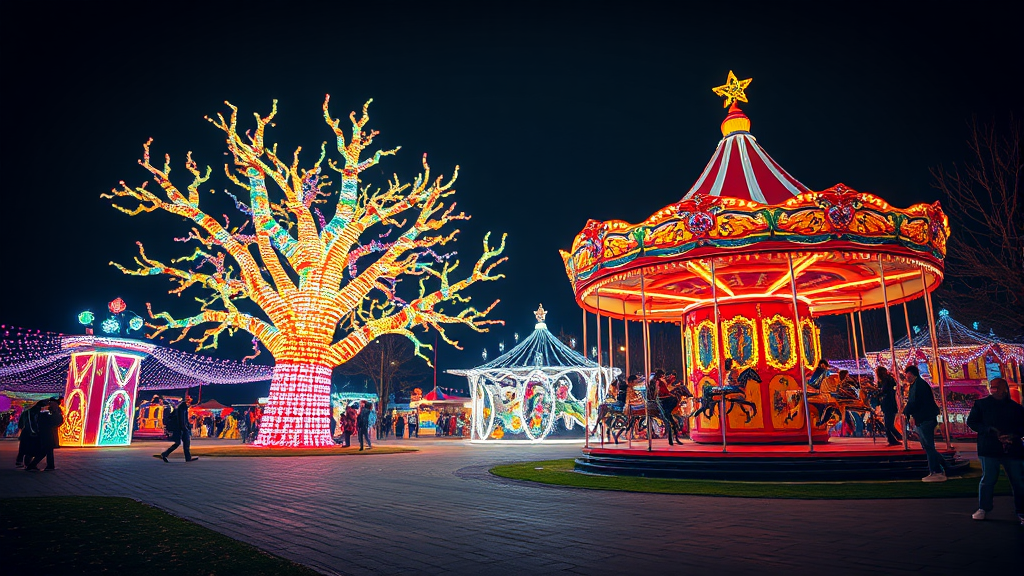 인생샷 보장! 주요 빛 조형물📸 (realistic 스타일)