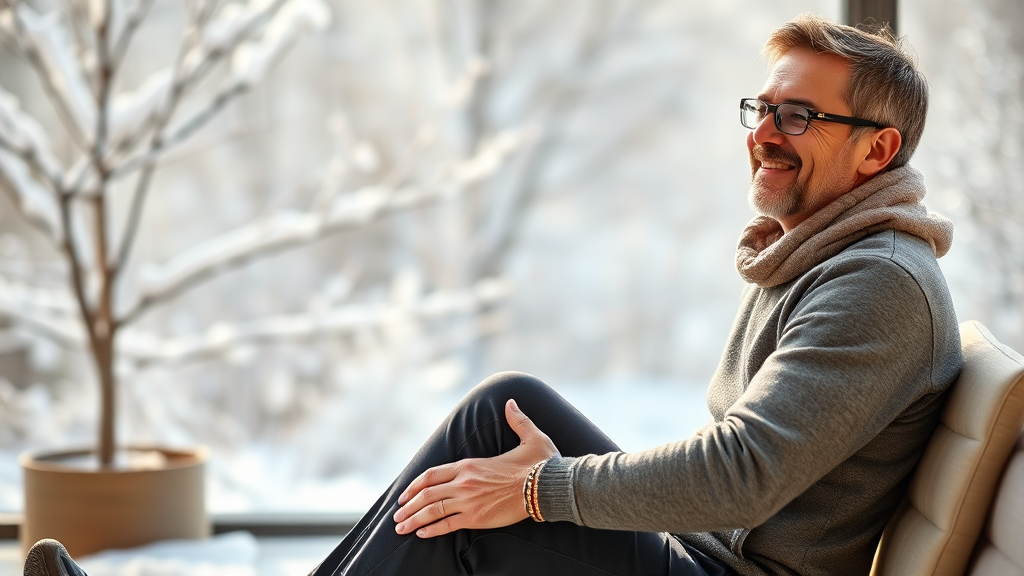 허리 건강을 위한 생활 습관 (realistic 스타일)