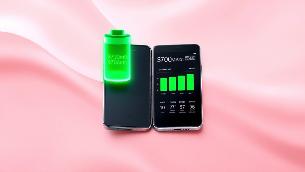 Z플립7 배터리 성능과 사용 후기 (illustration 스타일)