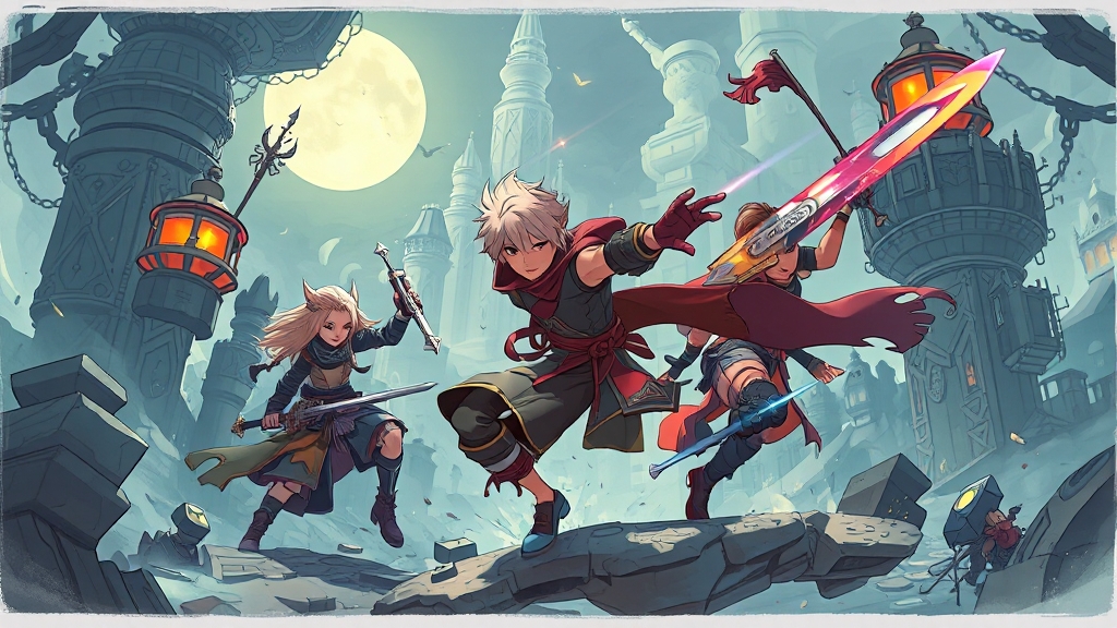 듀엣 나이트 어비스 소개 (illustration 스타일)