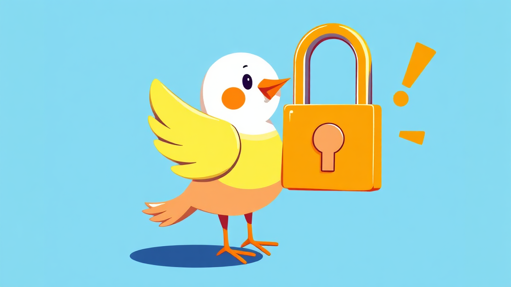 X (트위터) 계정 문제 해결 (로그인, 잠금) (illustration 스타일)