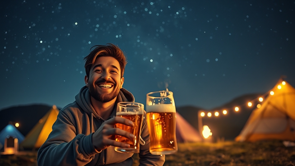 캠핑 준비물 및 이용 팁 (realistic 스타일)