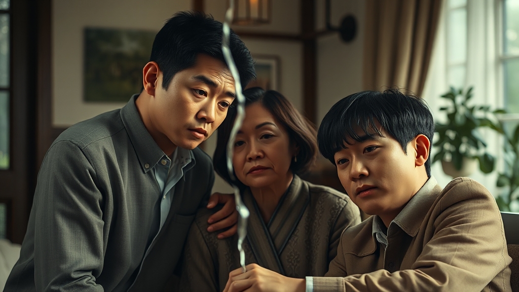 재산 분배 갈등의 심화 (realistic 스타일)