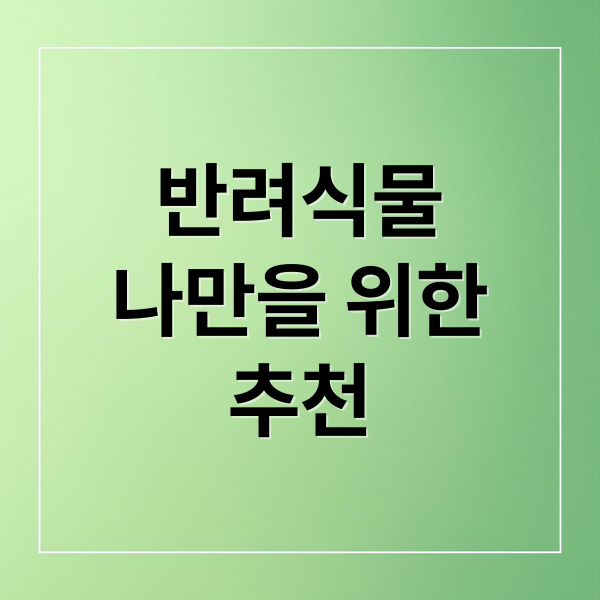 반려식물
나만을 위한
추천 (반려식물 추천 서비스 이용방법)