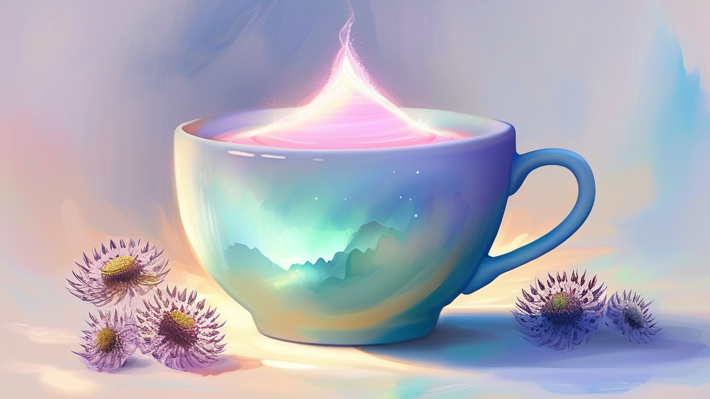 둘째, 쑥은 뛰어난 해독 작용과 간 기능 개선 효과를 자랑해요 (watercolor 스타일)