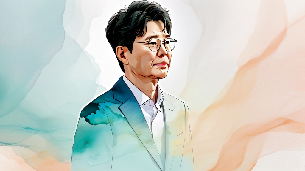 고위공직자 재산 공개 제도와 이재명 대통령의 재산 (watercolor 스타일)