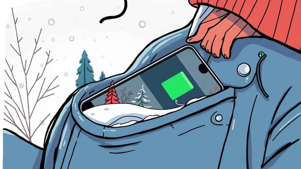 겨울철 배터리 관리 시 유용한 정보 (illustration 스타일)