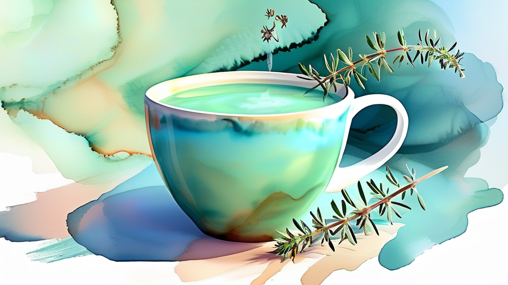 셋째, 쑥은 혈액순환 개선과 혈관 건강에 도움을 줍니다 (watercolor 스타일)