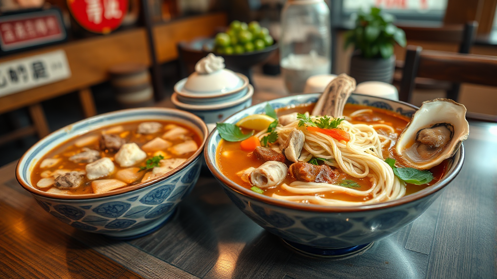 맛집 메뉴 및 가격 정보 (realistic 스타일)