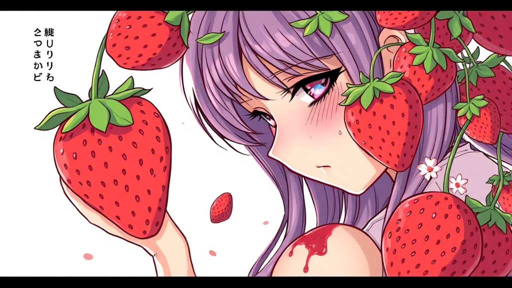 딸기시루 되팔이 문제 심각 (illustration 스타일)