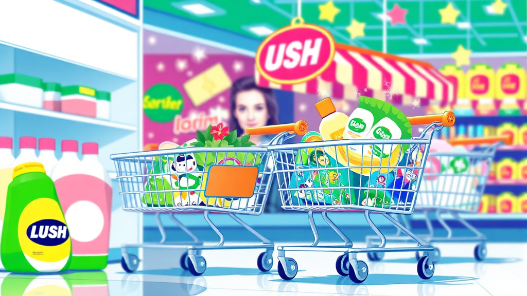 성공적인 쇼핑 응원! (illustration 스타일)