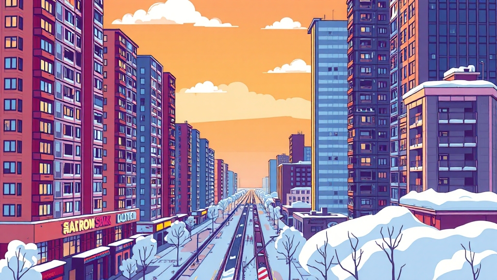 부동산 시장 동향 (cartoon 스타일)