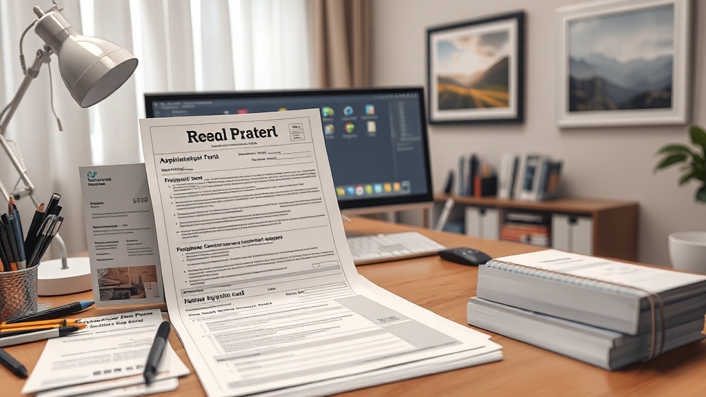 간편 신청 방법 및 필수 서류 (realistic 스타일)