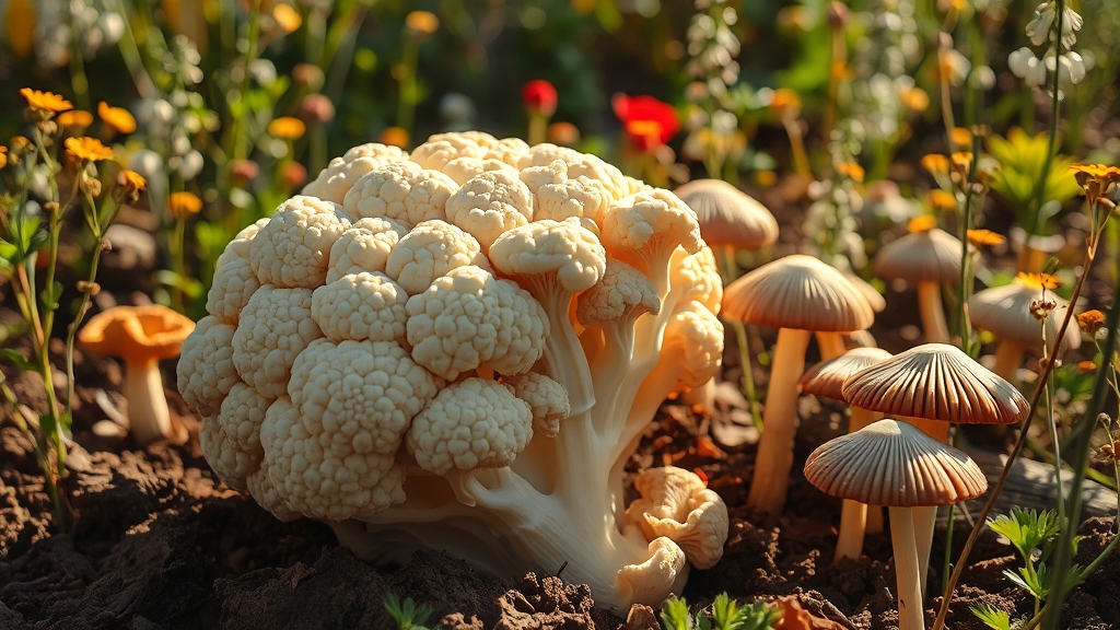 꽃송이버섯 효소란? (realistic 스타일)