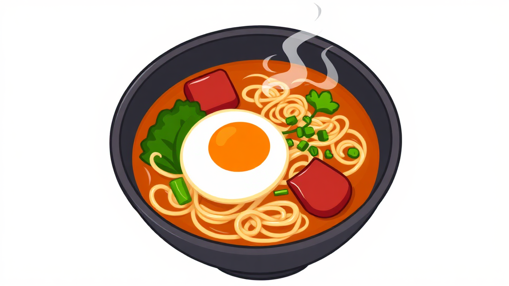 집에서 난면 만들기 (추정) (cartoon 스타일)