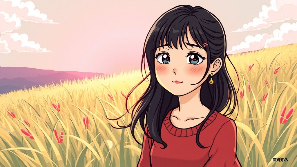 파친코 선자 역 캐스팅 비하인드 (cartoon 스타일)