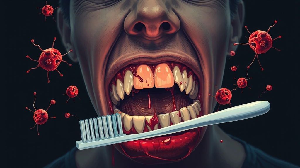 잇몸 질환의 시작, 치주염 (illustration 스타일)